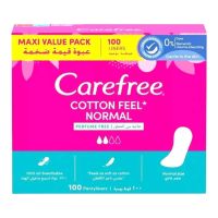 CAREFREE COTTON FEEL NORMAL UNSCENTED 100'S