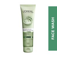 LORIAL PARIS PURE CLAY GREEN FACE CLEANSER WITH EUCALYPTUS, PURIFIES AND MATTIFIES, 150 ML