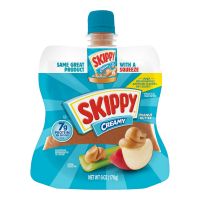 SKIPPY SQUEEZE CREAMY PEANUT BUTTER GLUTEN FREE 6 OZ