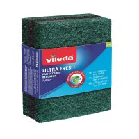 VILEDA DISH WASHING SCOURER SCOURING PAD 3'S