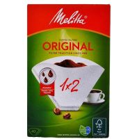 MELITTA COFFE FILTERS 1X2 WHITE 40'S