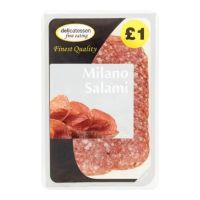 DFE SLICED SALAMI MILANO 90 GMS (CONTAINS PORK)