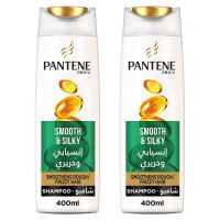 PANTENE SMOOTH & SILKY SMP 2X400ML @30% OFF