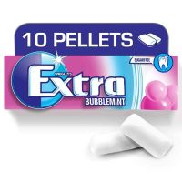 WRIGLEY'S BUBBLE MINT CHEWING GUM SUGAR FREE 10'S