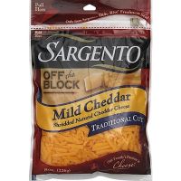 SARGENTO OFF THE BLOCK TRADITION CUT MILD CHEDDAR 8 OZ