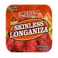 MEKENI SKINLESS LONGGANISA COOKED 400 GMS (CONTAINS PORK)