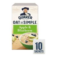 QUAKER OAT SO SIMPLE APPLE & BLUEBERRY PORRIDGE 10X36 GMS