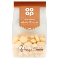 COOP BLANCHED WHOLE ALMONDS 100 GMS