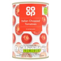 COOP ITALIAN CHOPPED TOMATOES IN TOMATO JUICE 400 GMS