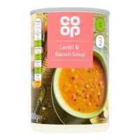 COOP LENTIL&BACON SOUP 400 GMS (CONTAINS PORK)