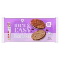 COOP MILK CHOCOLATE COATED RICE CAKES 100 GMS