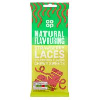 COOP STRAWBERRY LACES 65 GMS