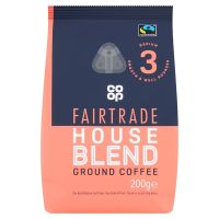 COOP FAIRTRADE HOUSE BLEND COFFEE 200 GMS