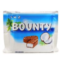 BOUNTY CHOCOLATE BARS 5X57 GMS