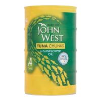 JOHN WEST TUNA CHUNKS IN SUNFLOWER 4'S