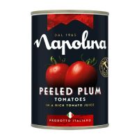 NAPOLINA PEELED PLUM TOMATOES IN TOMATO JUICE 400 GMS