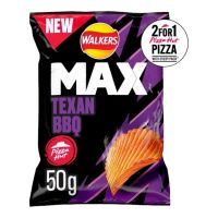 WALKERS MAX PIZZA HUT TEXAS BBQ 50 GMS