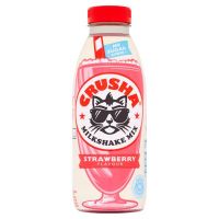 CRUSHA NO ADDED SUGAR STRAWBERRY MILKSHAKE MIX 500 ML