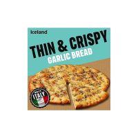 ICELAND THIN CRISPY PIZZA GARLIC BREAD 220 GMS