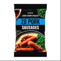 ICELAND 20 PACK IRISH RECIPE PORK SAUSAGES 1000 GMS (CONTAINS PORK)