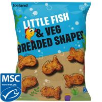 ICELAND LITTLE FISH AND VEG BREADED SHAPES 600 GMS