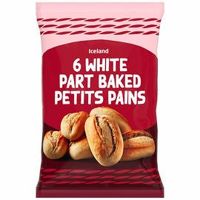 ICELAND 6PK WHITE PETIT PAINS 350 GMS