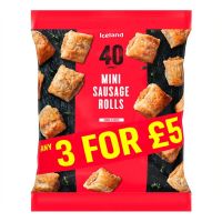 ICELAND MINI SAUSAGE ROLL 720 GMS  (CONTAINS PORK)