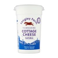 LONGLEY FARM NATURAL COTTAGE CHEESE 450 GMS