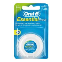 ORAL B ESSENTIAL DENTAL FLOSS WAXED MINT 50 MTR