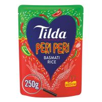 TILDA MICROWAVE PERI PERI BASMATI RICE 250 GMS