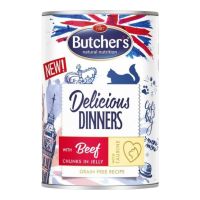 BUTCHER`S DINNERS CAT WTH BEEF CHUNKS JELLY 400 GMS