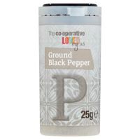 COOP THE COOPERATIVE LOVED BY US GROUND BLACK PEPPER 25 GMS