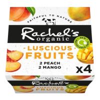 RACHEL`S ORGANIC LUSCIOUS FRUITS PEACH & MANGO 440 GMS
