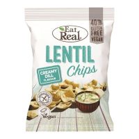 EAT REAL LENTIL CHIPS CREAMY DILL FLAVOUR 113 GMS