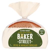 BAKER ST RYE & WHEAT BREAD 500 GMS