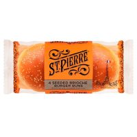 STPIERRE 4 SEEDED BRIOCHE BURGER BUNS 250 GMS