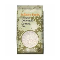 INFINITY FOODS ORGANIC DESICATED COCONUT 250 GMS