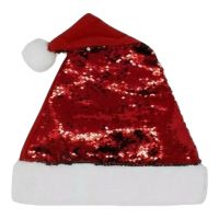 PMS LUXURY SEQUINNED SANTA HAT WITH HANG TAG AND