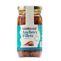 COOKS&CO ANCHOVY FILLETS OLIVE OIL JARS 100G