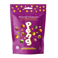 PENG ROASTED CHICKPEAS FRUITY AND DARK CHOCOLATE GLUTEN FREE 110 GMS