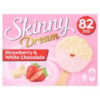 SKINNY STRAWBERRY & WHITE CHOCOLATE ICE CREAM STICKS 186 GMS