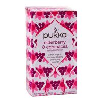 PUKKA ORGANIC ELDERBERRY & ECHINACEA FRUIT TEA SACHETS 40 GMS