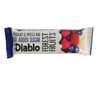 DIABLO NO ADDED SUGAR YOGHURT COATED FOREST FRUITS MUESLI BAR 30 GMS