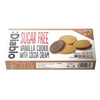 DIABLO VANILLA COOKIE WITH COCOA CREAM SUGAR FREE 176 GMS