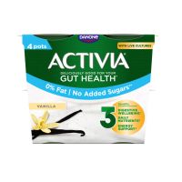 ACTIVIA DANONE VANILLA FAT FREE 4X155 GMS