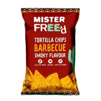 MISTER FREED TORTILLA CHIPS WITH BARBECUE SMOKY FLAVOUR GLUTEN FREE 135 GMS
