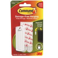 COMMANDO SAWTOOTH PICTURE HANGER 1 + 2 STRIPS