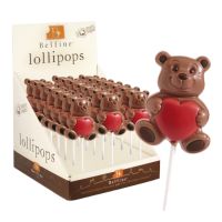 BELFINE BELGIAN CHOCOLATE LOVE BEAR LOLLIPOP 30 GMS