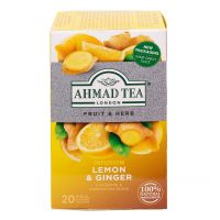 AHMAD TEA LEMON AND GINGER TEABGS 20'S