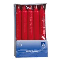 GIES DINNER CANDLE 10PK RED